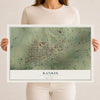 Map of Rankin, Texas, 12 x 18 inch unframed archival matte print