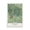 Map of Richmond, Texas, 12 x 18 inch unframed archival matte print