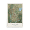Map of Robert Lee, Texas, 12 x 18 inch unframed archival matte print