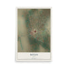 Map of Rotan, Texas, 12 x 18 inch unframed archival matte print
