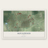 Royalwood, Texas map print, the full design
