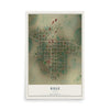 Map of Rule, Texas, 12 x 18 inch unframed archival matte print