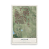 Map of Saginaw, Texas, 12 x 18 inch unframed archival matte print