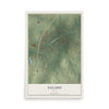 Map of Salado, Texas, 12 x 18 inch unframed archival matte print