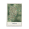 Map of San Diego, Texas, 12 x 18 inch unframed archival matte print