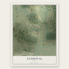 Sandoval, Texas map print, the full design