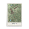 Map of Schertz, Texas, 12 x 18 inch unframed archival matte print