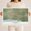 Map of Seadrift, Texas, 12 x 18 inch unframed archival matte print