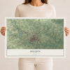Map of Seguin, Texas, 12 x 18 inch unframed archival matte print
