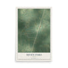 Map of Seven Oaks, Texas, 12 x 18 inch unframed archival matte print