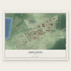 Sheldon, Texas map print, the full design