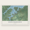 South Toledo Bend, Texas map print, the full design