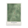 Map of Splendora, Texas, 12 x 18 inch unframed archival matte print