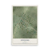 Map of Spofford, Texas, 12 x 18 inch unframed archival matte print