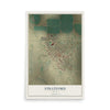 Map of Stratford, Texas, 12 x 18 inch unframed archival matte print