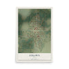 Map of Strawn, Texas, 12 x 18 inch unframed archival matte print