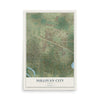Map of Sullivan City, Texas, 12 x 18 inch unframed archival matte print