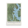 Map of Sunrise Beach Village, Texas, 12 x 18 inch unframed archival matte print