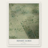 Sunset Acres, Texas map print, the full design