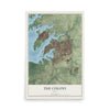 Map of The Colony, Texas, 12 x 18 inch unframed archival matte print