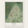 Tilden, Texas map print, the full design