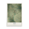 Map of Toco, Texas, 12 x 18 inch unframed archival matte print