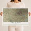 Map of the Town of Pecos, Texas, 12 x 18 inch unframed archival matte print