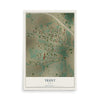 Map of Trent, Texas, 12 x 18 inch unframed archival matte print