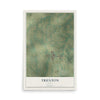 Map of Trenton, Texas, 12 x 18 inch unframed archival matte print