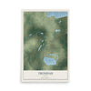 Map of Trinidad, Texas, 12 x 18 inch unframed archival matte print