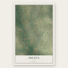 Tuleta, Texas map print, the full design