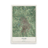 Map of Tyler, Texas, 12 x 18 inch unframed archival matte print