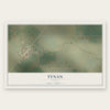 Tynan, Texas map print, the full design