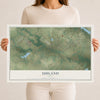 Map of Uhland, Texas, 12 x 18 inch unframed archival matte print