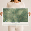 Map of Union Grove, Texas, 12 x 18 inch unframed archival matte print