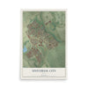 Map of Universal City, Texas, 12 x 18 inch unframed archival matte print