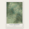 Valle Hermoso, Texas map print, the full design