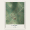 Van Vleck, Texas map print, the full design