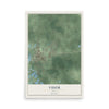 Map of Vidor, Texas, 12 x 18 inch unframed archival matte print