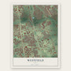 Westfield, Texas map print, the full design