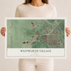 Map of Westworth Village, Texas, 12 x 18 inch unframed archival matte print
