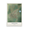 Map of White Deer, Texas, 12 x 18 inch unframed archival matte print