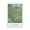 Map of Woodcreek, Texas, 12 x 18 inch unframed archival matte print