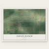Zapata Ranch, Texas map print, the full design