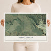 Map of Apple Valley, Utah, 12 x 18 inch unframed archival matte print