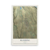 Map of Blanding, Utah, 12 x 18 inch unframed archival matte print