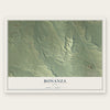 Bonanza, Utah map print, the full design