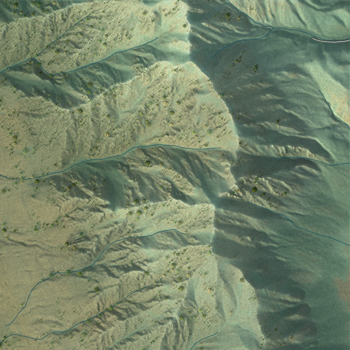 Second close-up of the map of Brigham City, Utah print showing more streets and buildings