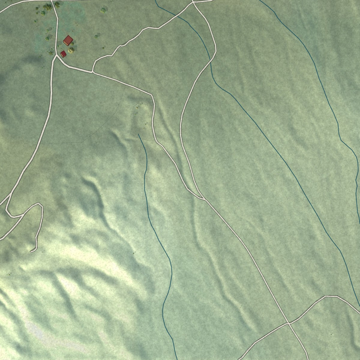 Second close-up of the map of Central Valley, Utah print showing more streets and buildings