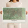Map of Clinton, Utah, 12 x 18 inch unframed archival matte print